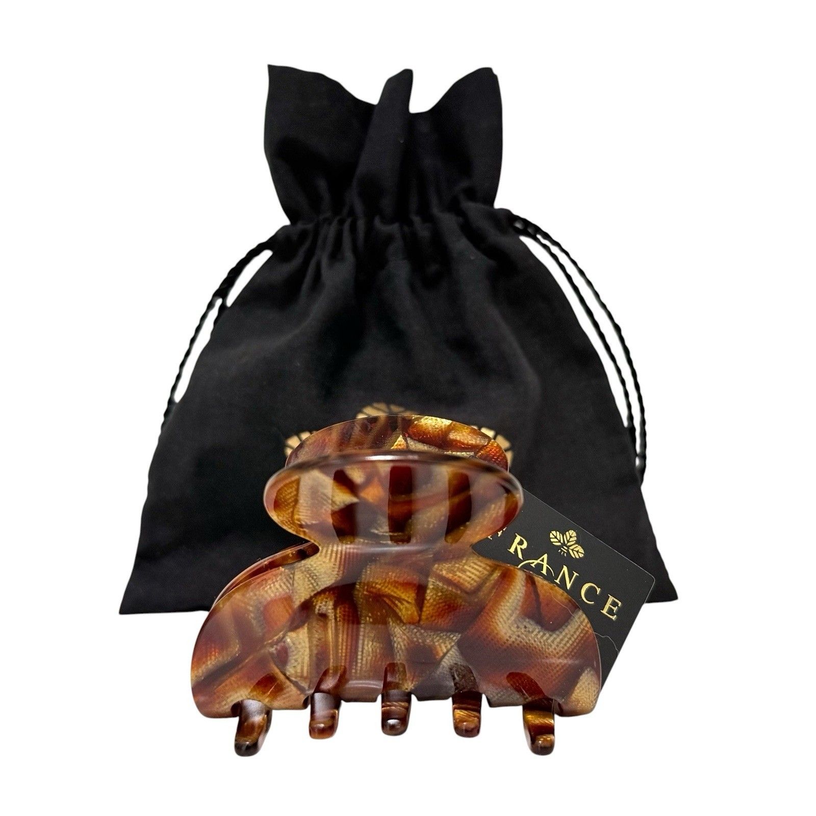 France Luxe Small Couture Jaw Claw Hair Clip Classic In Africa W/ Dust Bag Nwt — image 6 of 6